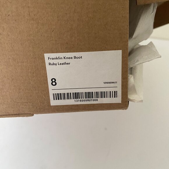 New Reformation x Kacey Musgraves Franklin Knee Riding Boot Ruby - Picture 10 of 15